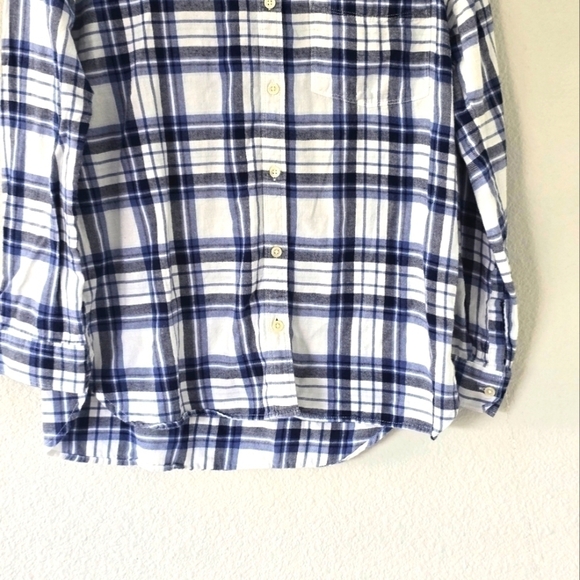 Old navy women's long sleeves shirt, medium size good condition plaid - Picture 3 of 10